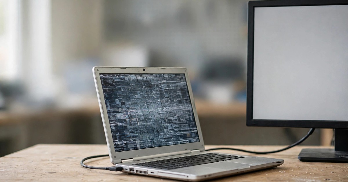 When Your Laptop Screen Flickers Too Badly to Work: Rescue Your Work and Data With an External Display
